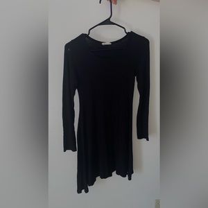 Black Long sleeve mini dress